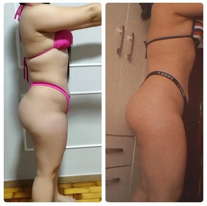 Antes e depois de aluno do Paulo, publicado no Instagram