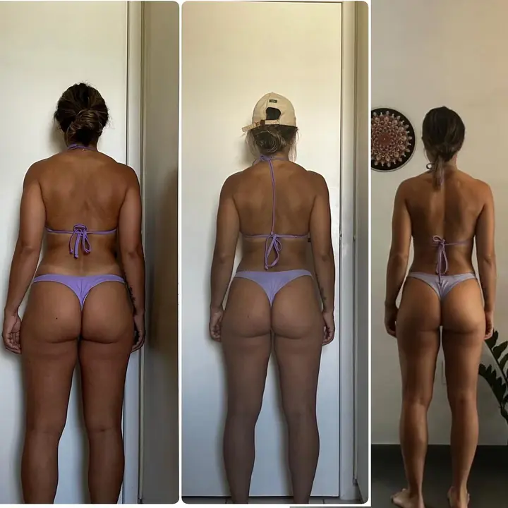 Antes e depois de aluno do Paulo, publicado no Instagram