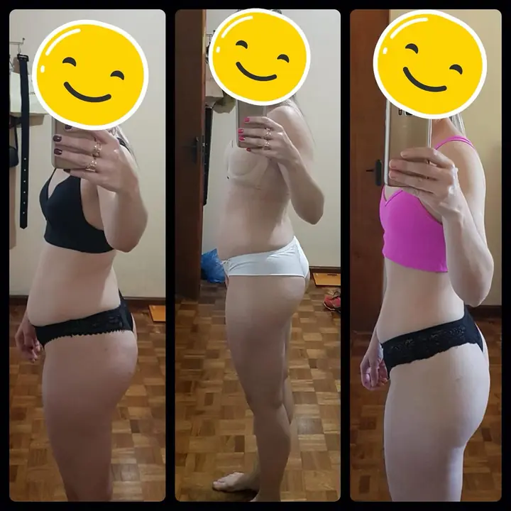 Antes e depois de aluno do Paulo, publicado no Instagram