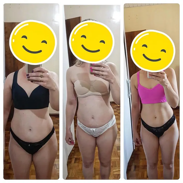 Antes e depois de aluno do Paulo, publicado no Instagram