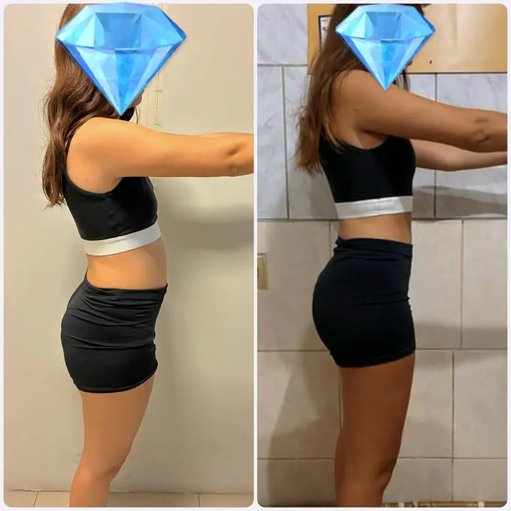Antes e depois de aluno do Paulo, publicado no Instagram