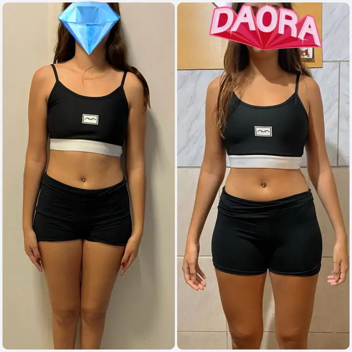 Antes e depois de aluno do Paulo, publicado no Instagram