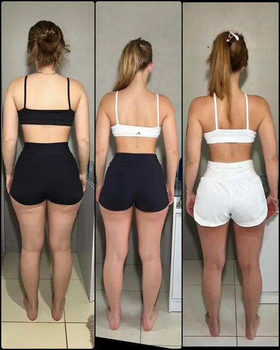 Antes e depois de aluno do Paulo, publicado no Instagram
