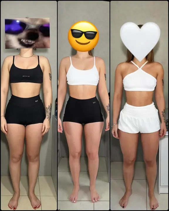 Antes e depois de aluno do Paulo, publicado no Instagram